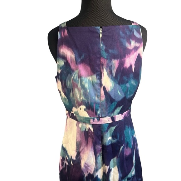 Elie Tahari Size 6 Elegant Multicolor Sleeveless Dress - Picture 4 of 12